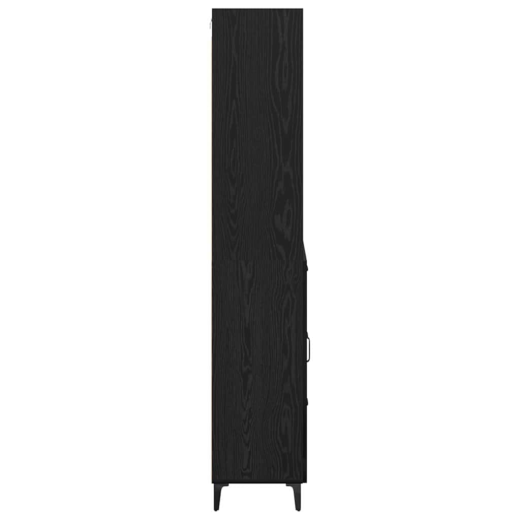Highboard Crni hrast 69,5 x 34 x 180 cm Konstruirano drvo