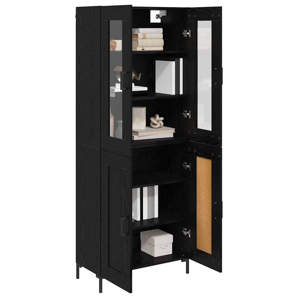 Highboard 2 kom. Crni hrast 69,5 x 34 x 180 cm