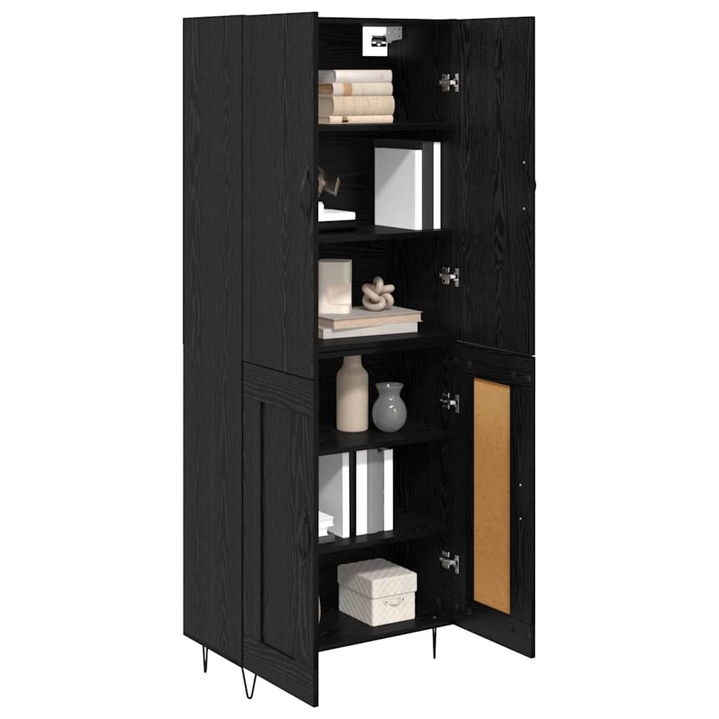 Highboard 2 kom. Crni hrast 69,5 x 34 x 180 cm