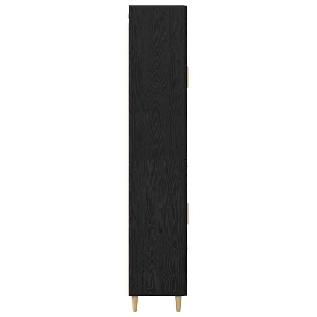 Highboard Crni hrast 69,5 x 34 x 180 cm Konstruirano drvo