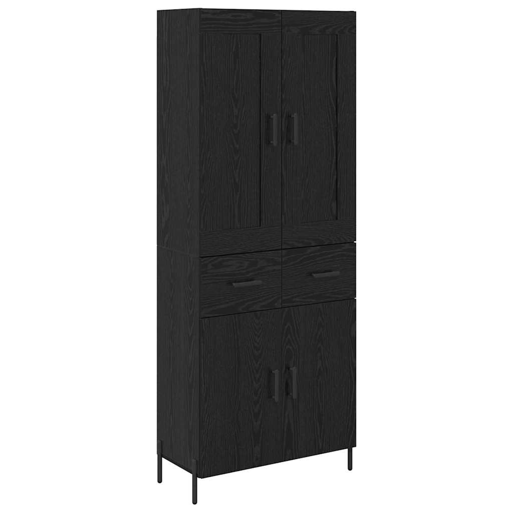 Highboard 2 kom. Crni hrast 69,5 x 34 x 180 cm