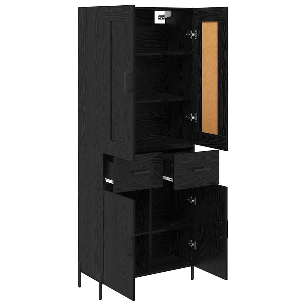 Highboard 2 kom. Crni hrast 69,5 x 34 x 180 cm