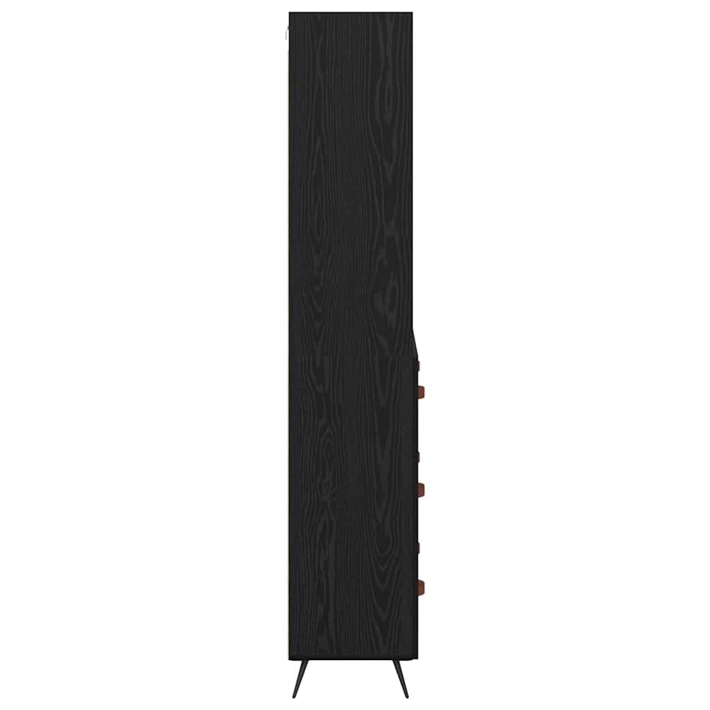 Highboard Crni hrast 69,5 x 34 x 180 cm Konstruirano drvo