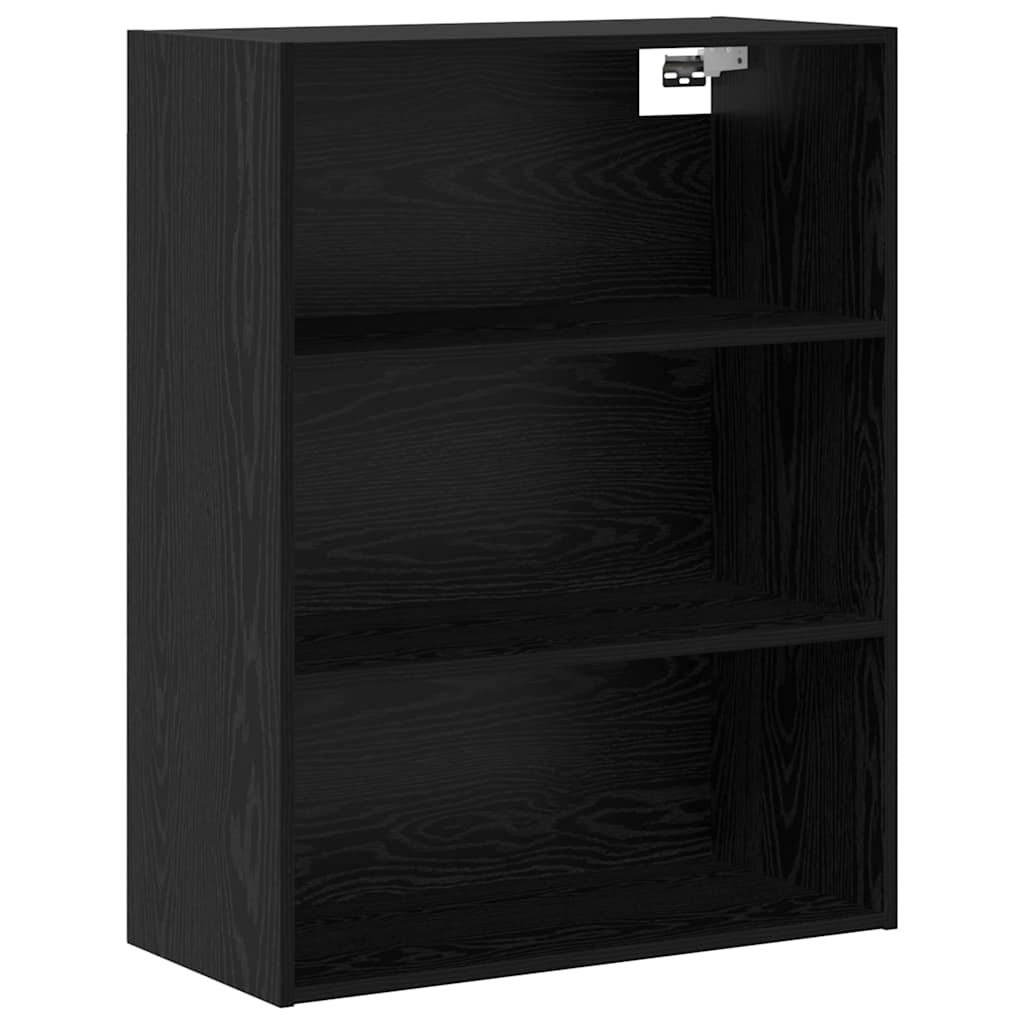 Highboard s ladicama 2 pcs Crni hrast Konstruirano drvo