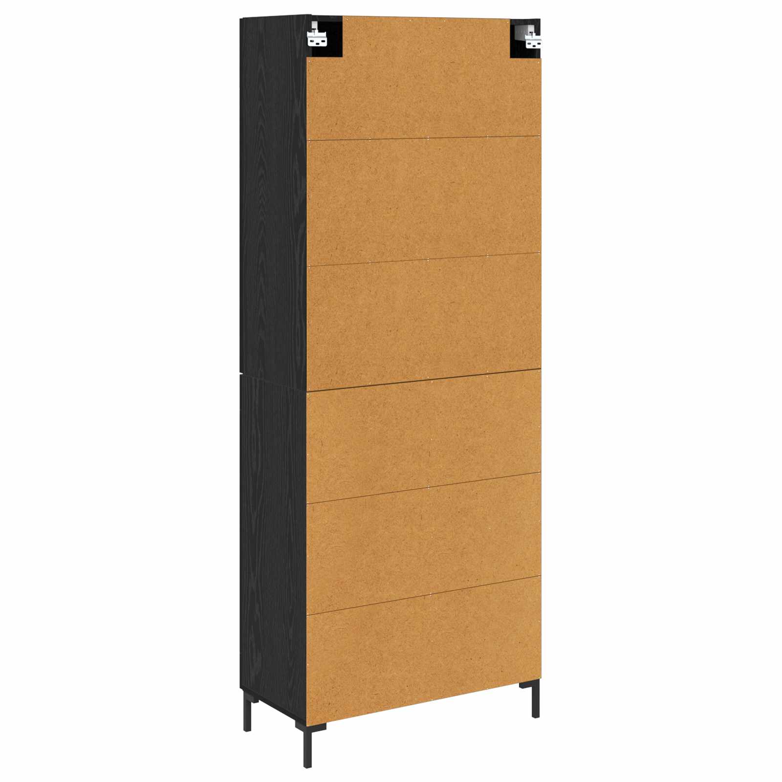 Highboard Zidne Crni hrast 69,5 x 34 x 180 cm Konstruirano drvo