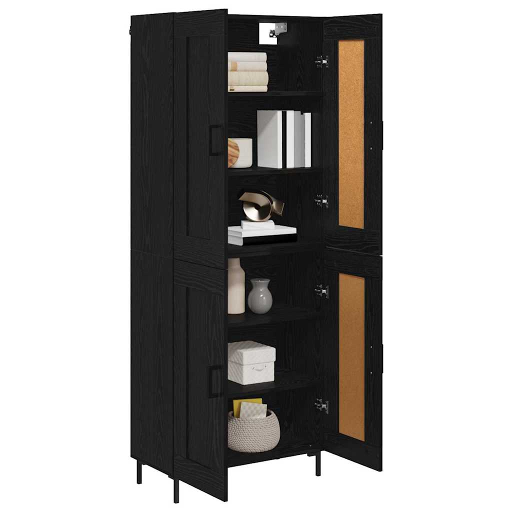 Highboard 2 kom. Crni hrast 69,5 x 34 x 180 cm