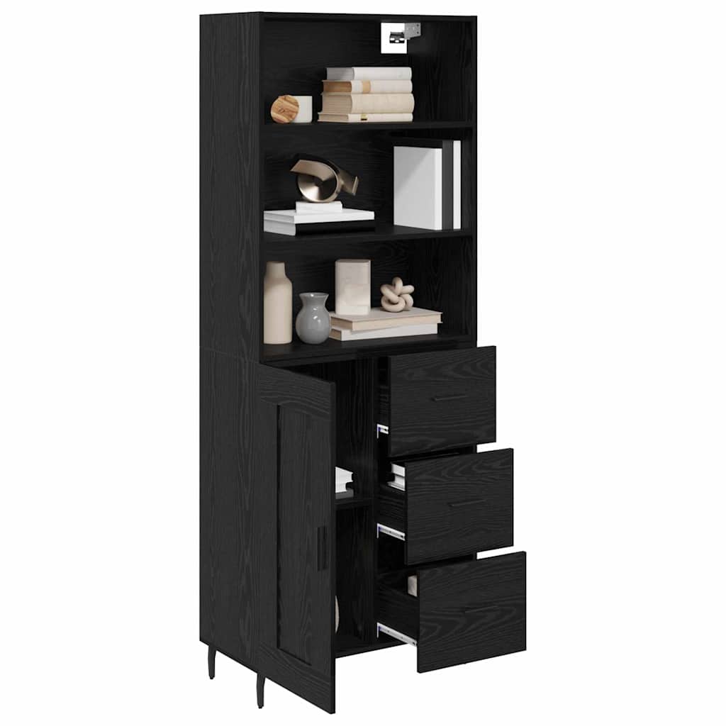 Highboard 2 kom. Crni hrast 69,5 x 34 x 180 cm