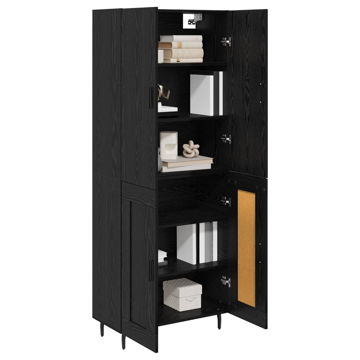 Highboard 2 kom. Crni hrast 69,5 x 34 x 180 cm
