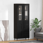 Highboard 2 kom. Crni hrast 69,5 x 34 x 180 cm