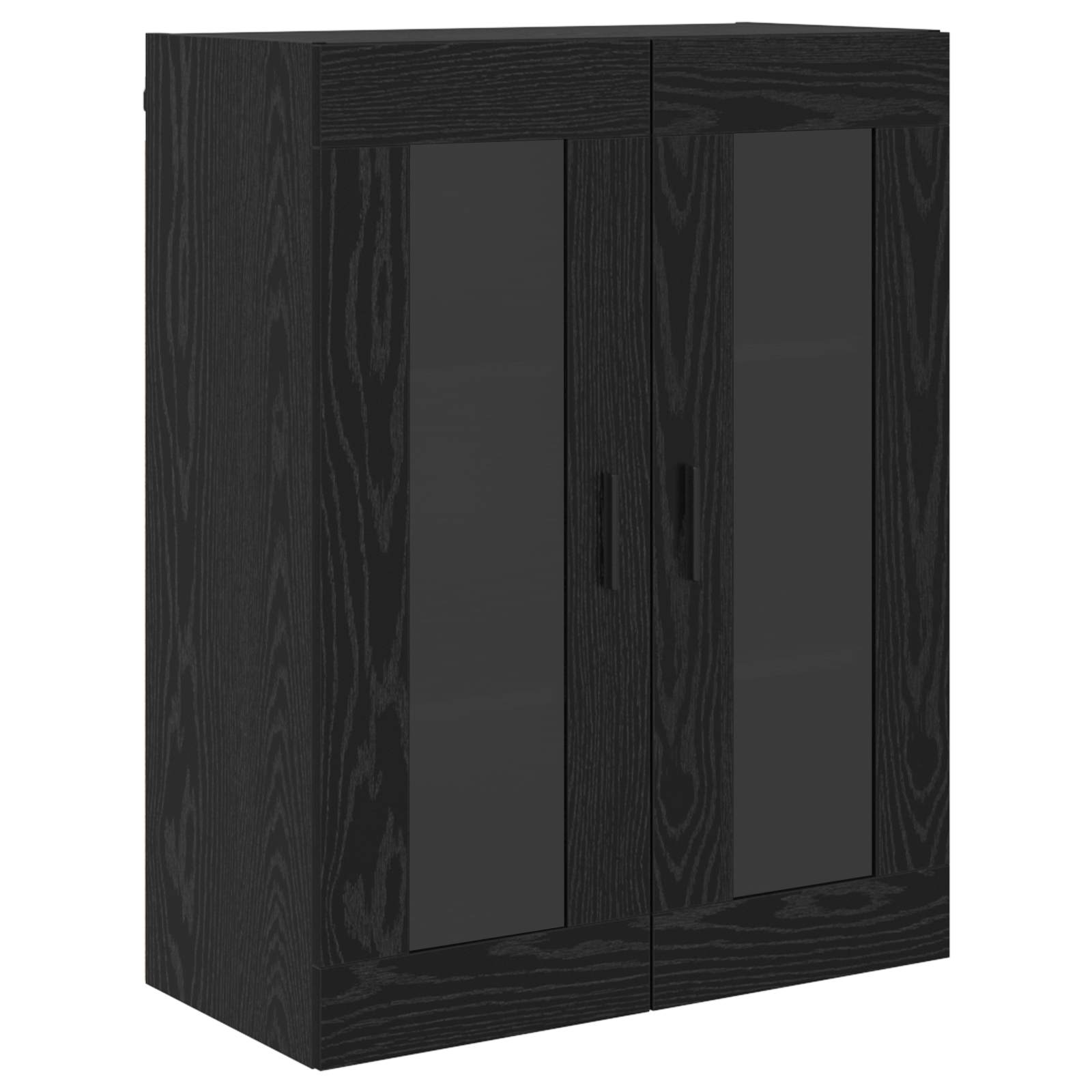 Highboard s ladicama 2 pcs Crni hrast Konstruirano drvo
