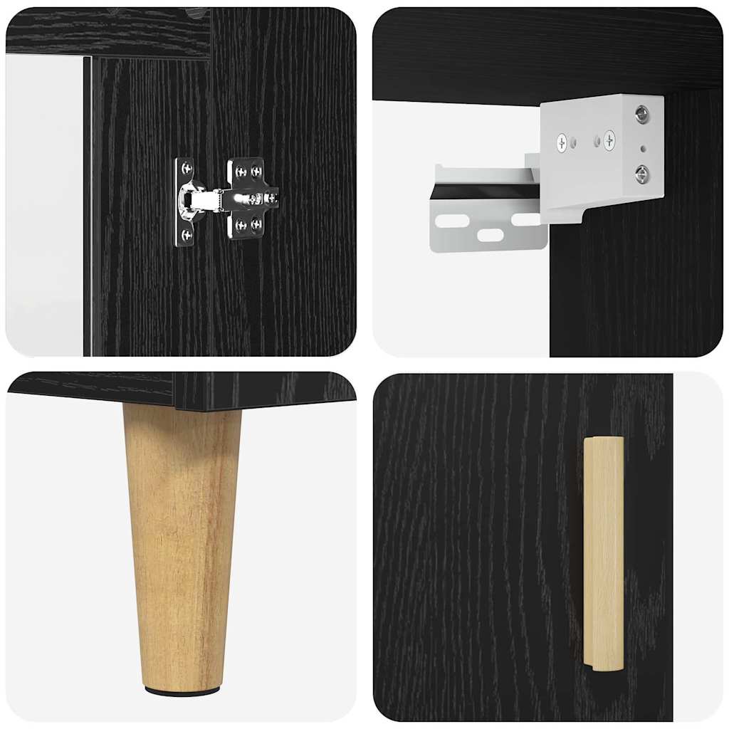 Highboard Crni hrast 69,5 x 34 x 180 cm