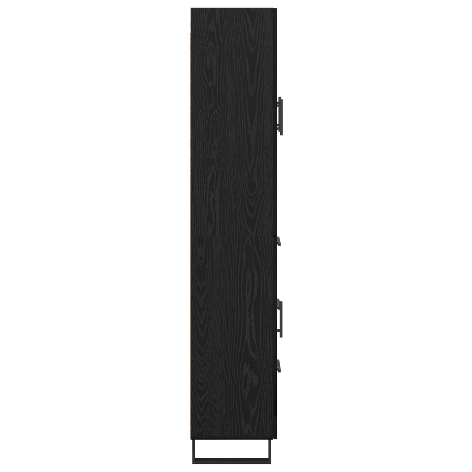 Highboard s ladicama 2 pcs Crni hrast 69,5 x 34 x 180 cm