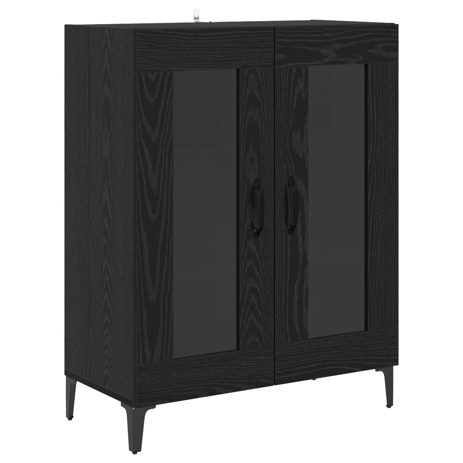 Highboard Zidne Crni hrast 69,5 x 34 x 180 cm Konstruirano drvo