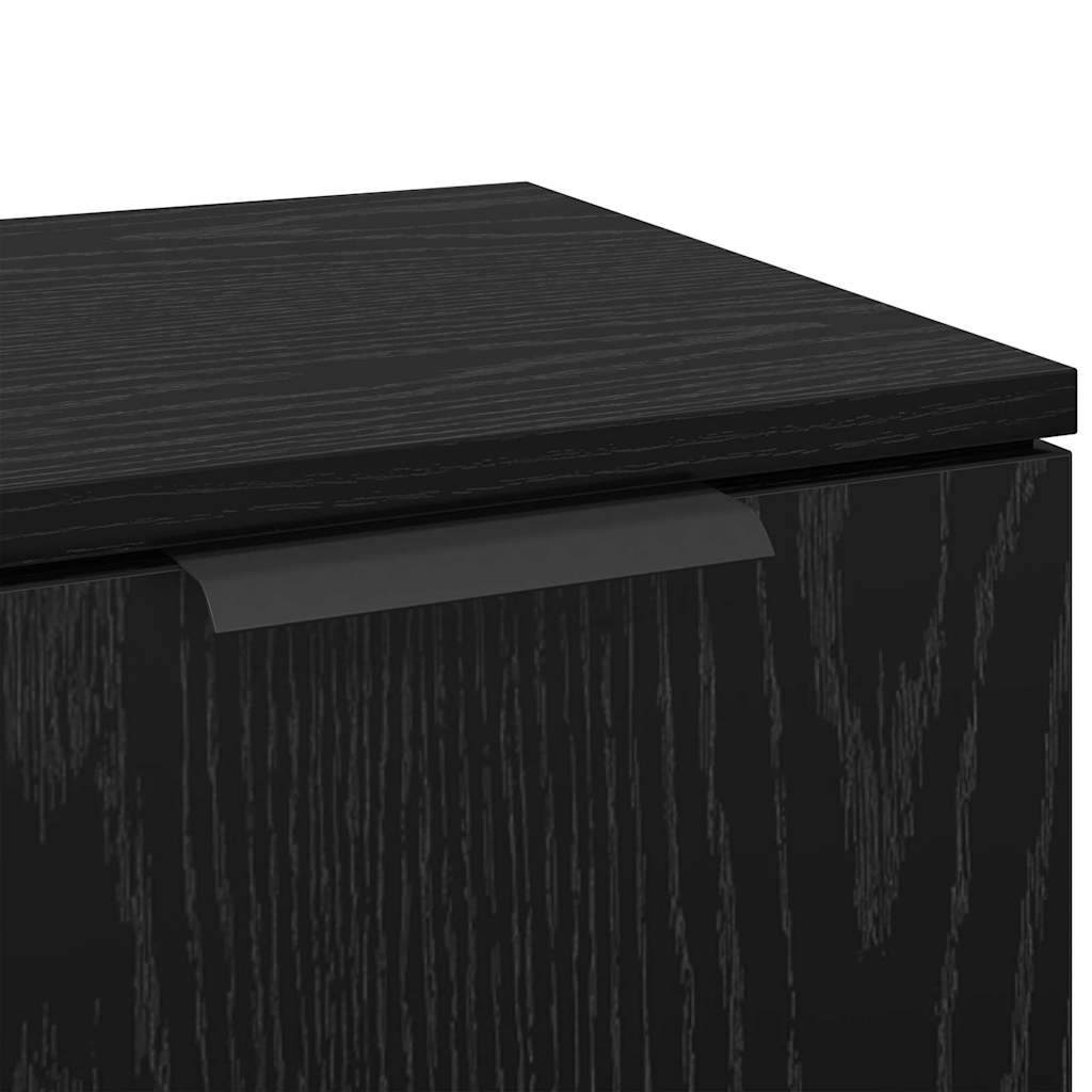 Kreveta s ladicama 3 pcs Crni hrast Konstruirano drvo