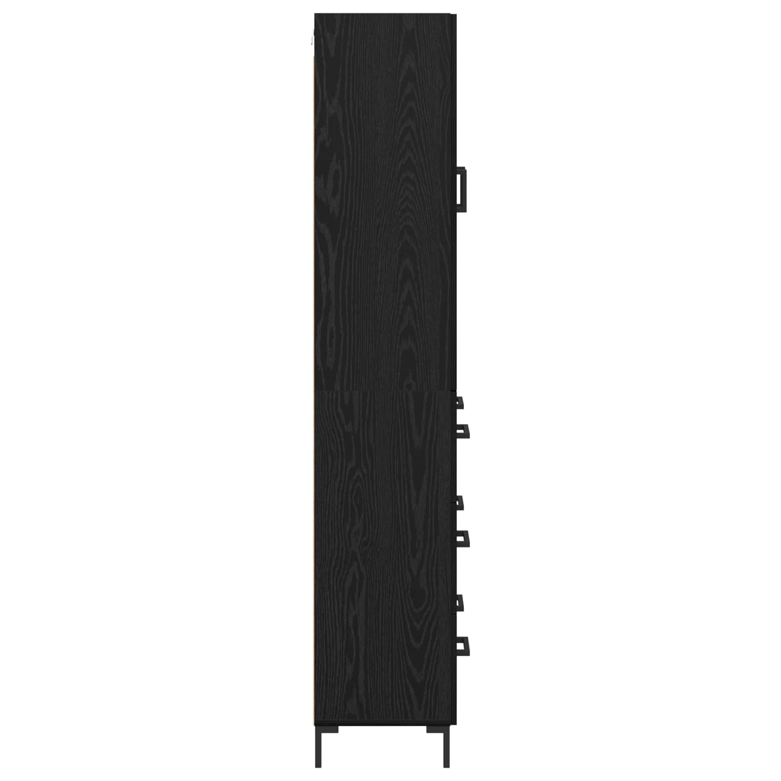 Highboard Zidne Crni hrast 69,5 x 34 x 180 cm Konstruirano drvo