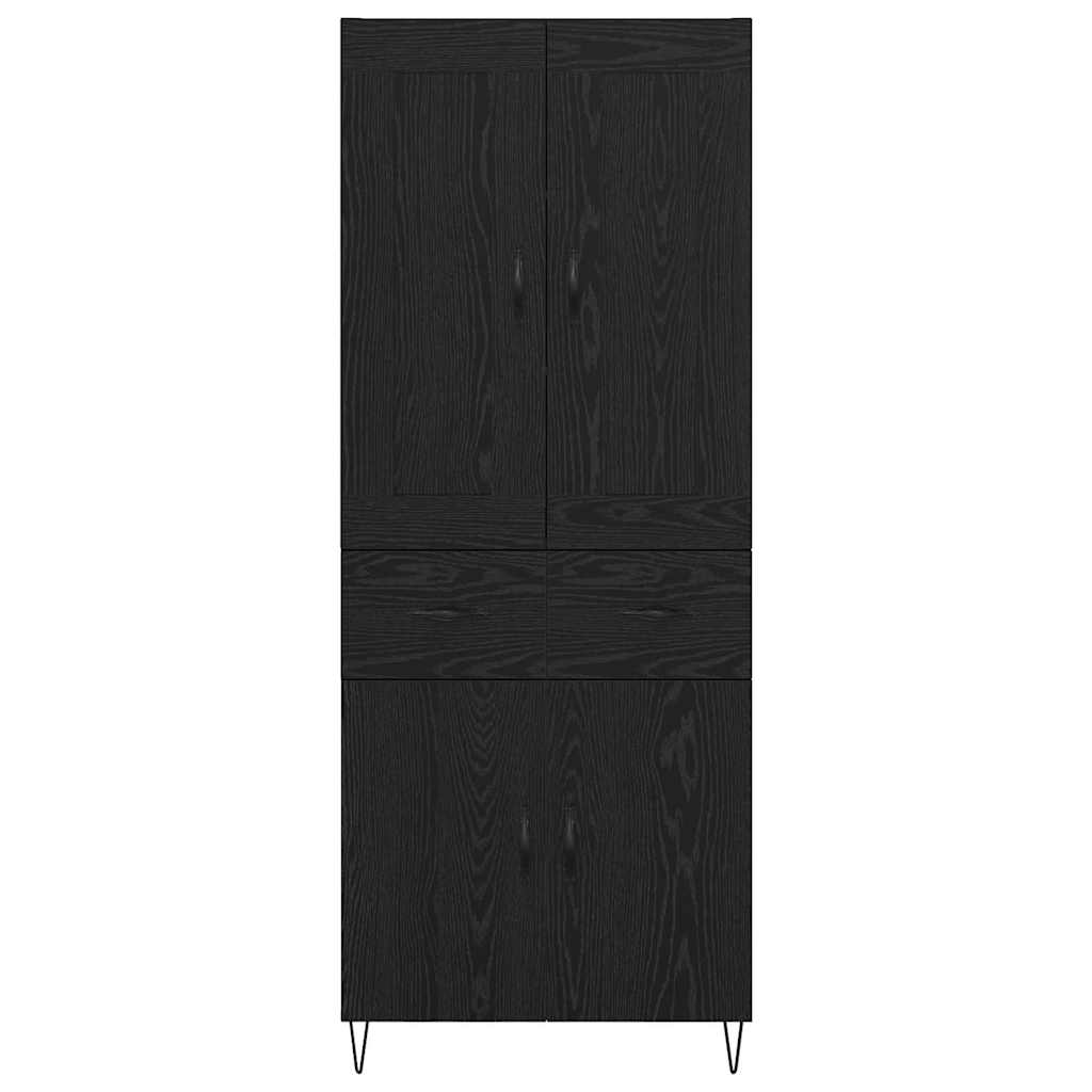 Highboard Crni hrast 69,5 x 34 x 180 cm Konstruirano drvo