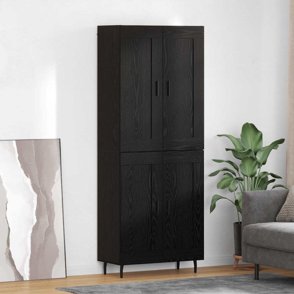 Highboard 2 kom. Crni hrast 69,5 x 34 x 180 cm