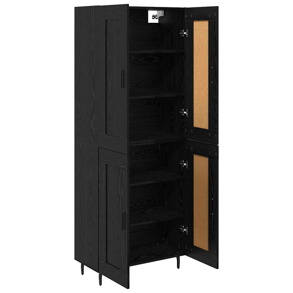 Highboard 2 kom. Crni hrast 69,5 x 34 x 180 cm