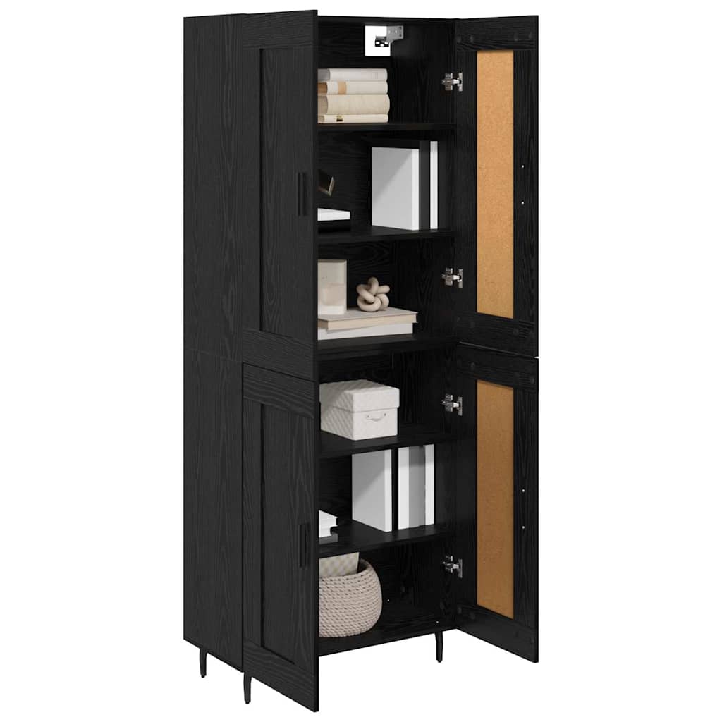 Highboard 2 kom. Crni hrast 69,5 x 34 x 180 cm