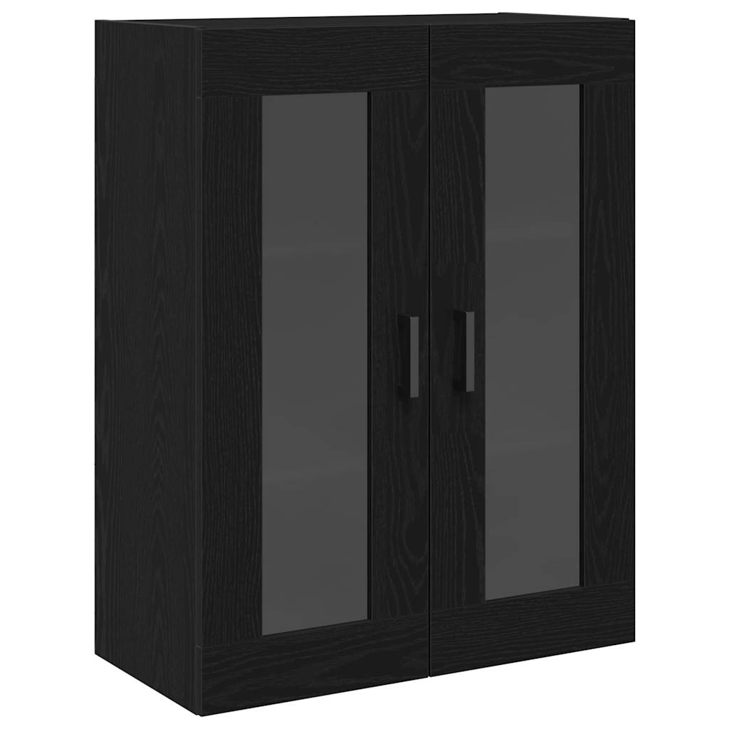 Highboard s ladicama 2 pcs Crni hrast Konstruirano drvo