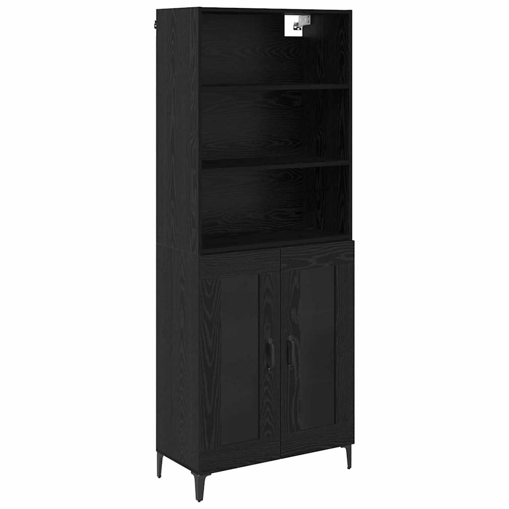 Highboard Crni hrast 69,5 x 34 x 180 cm Konstruirano drvo