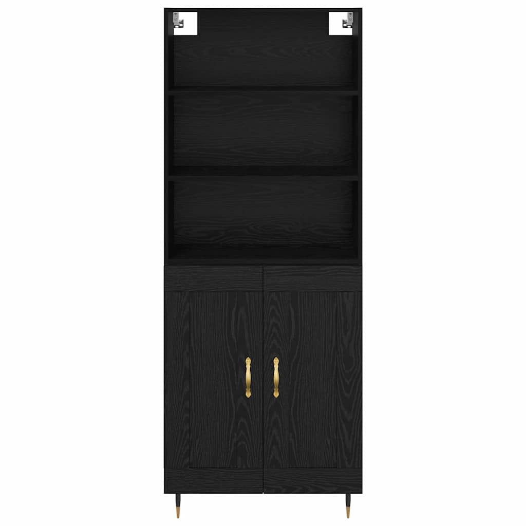 Highboard Crni hrast 69,5 x 34 x 180 cm Konstruirano drvo