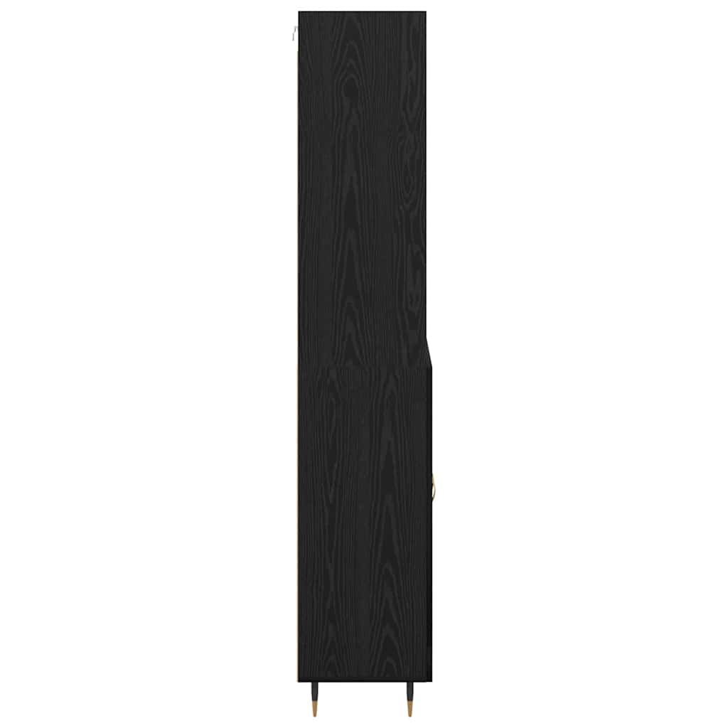 Highboard Crni hrast 69,5 x 34 x 180 cm Konstruirano drvo