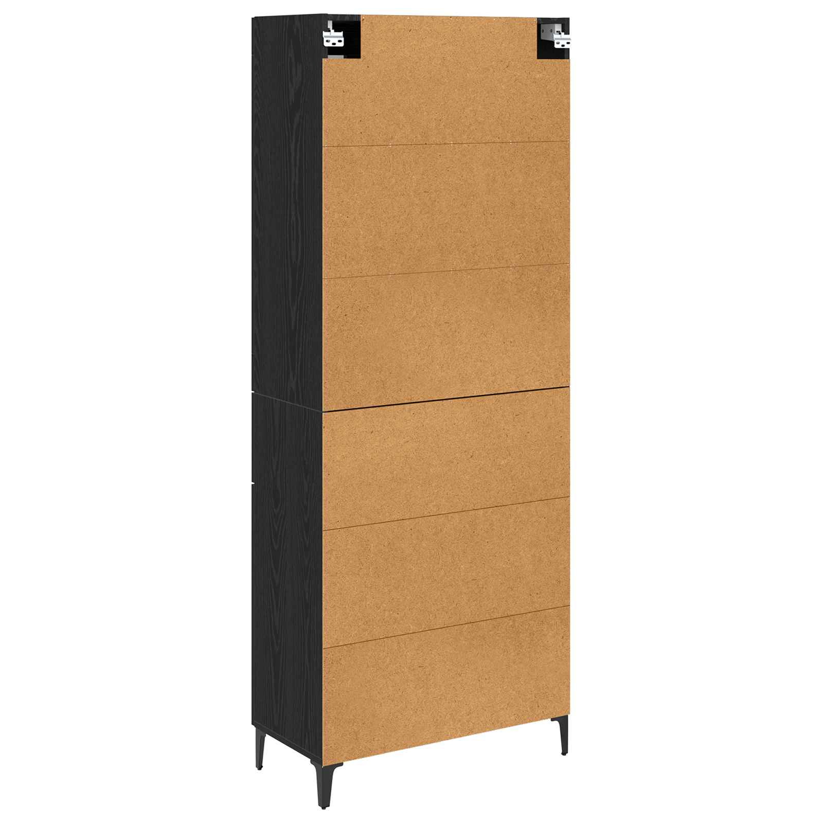 Highboard Zidne Crni hrast 69,5 x 34 x 180 cm Konstruirano drvo