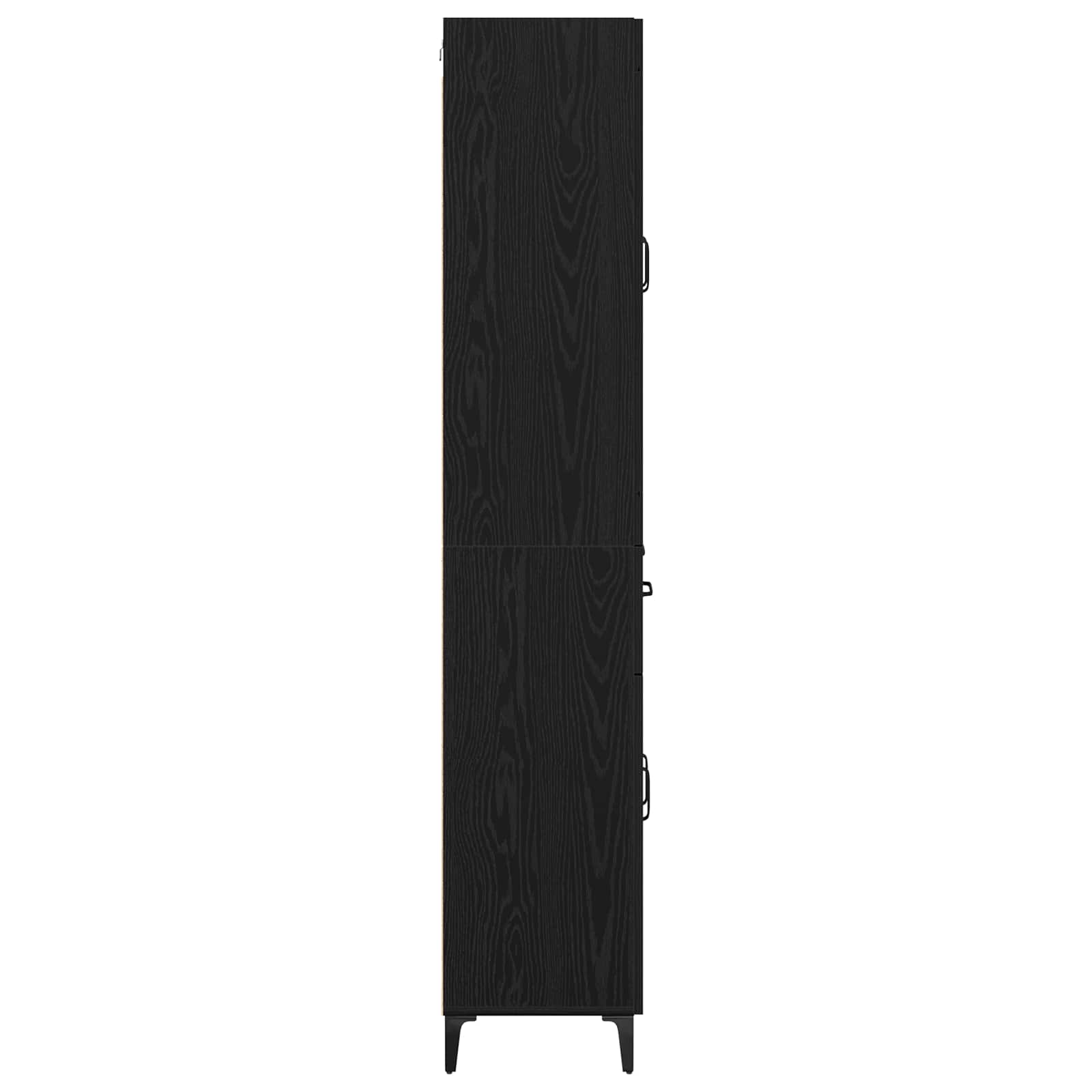 Highboard Zidne Crni hrast 69,5 x 34 x 180 cm Konstruirano drvo