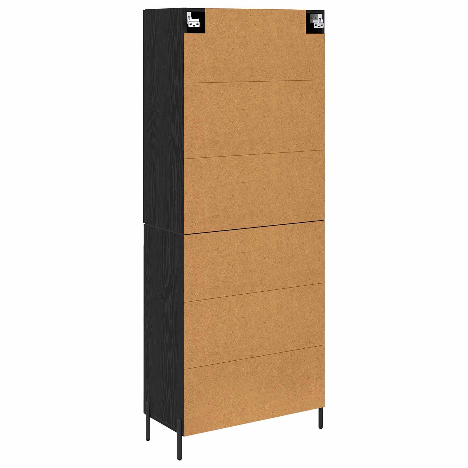 Highboard Zidne Crni hrast 69,5 x 34 x 180 cm Konstruirano drvo