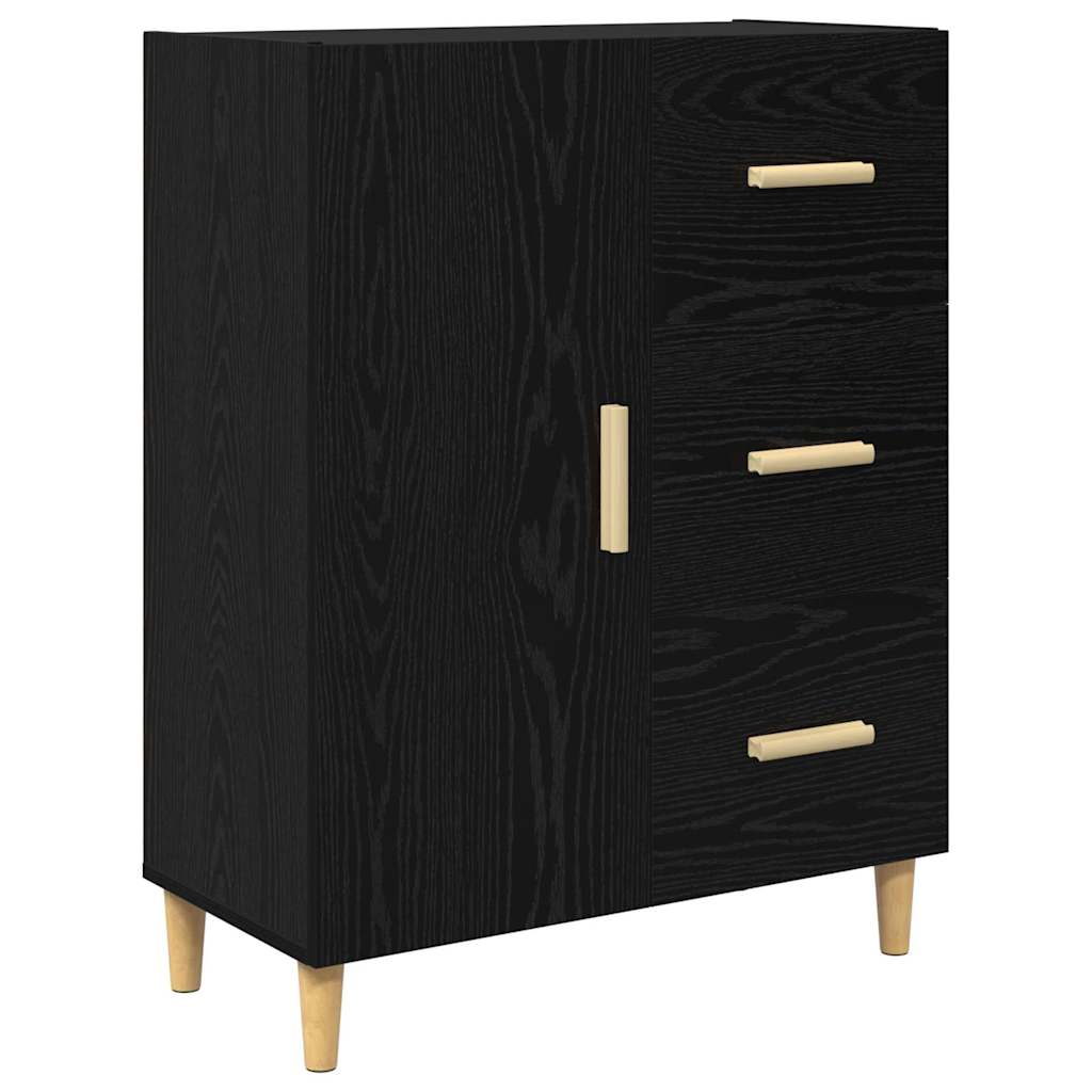 Highboard Crni hrast 34,5 x 34 x 180 cm Konstruirano drvo