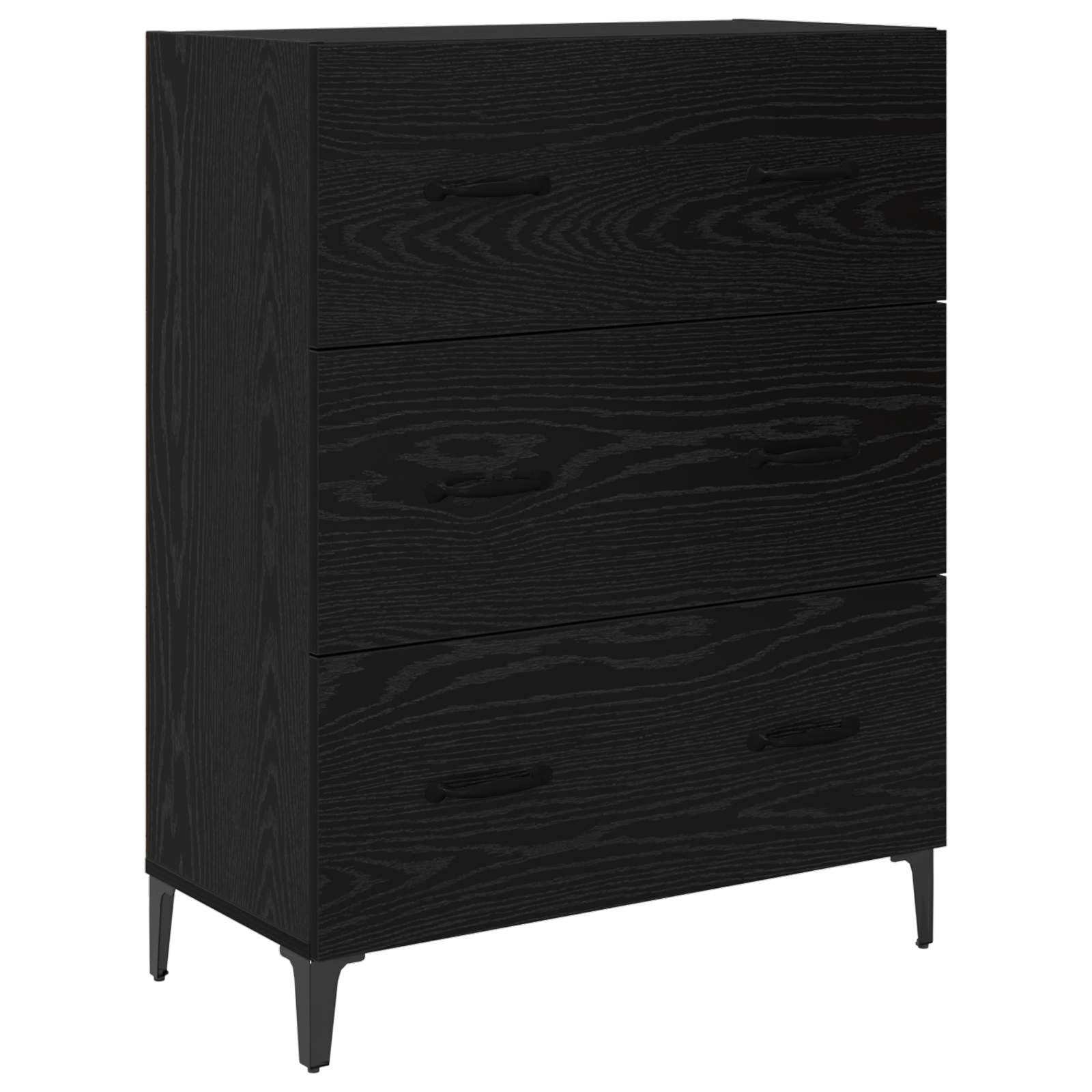 Highboard Zidne Crni hrast 69,5 x 34 x 180 cm Konstruirano drvo