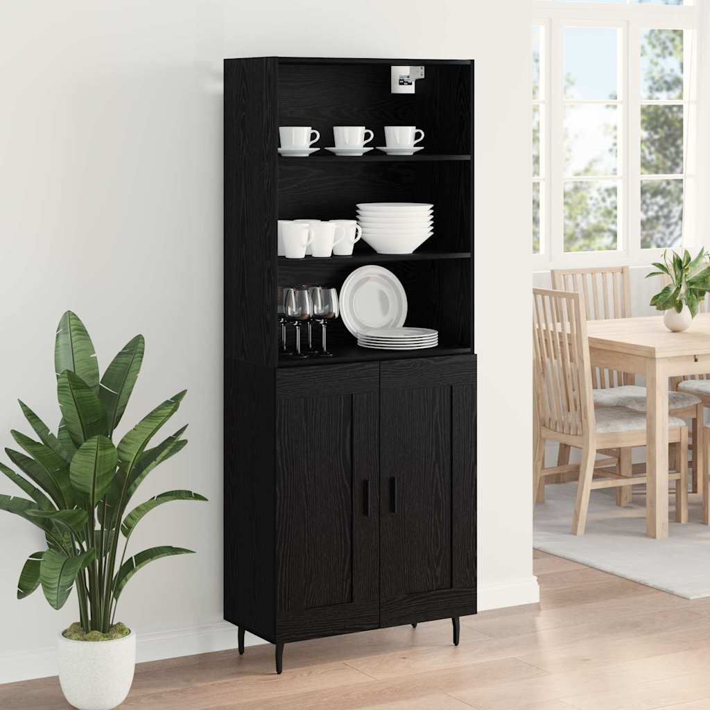 Highboard 2 kom. Crni hrast 69,5 x 34 x 180 cm