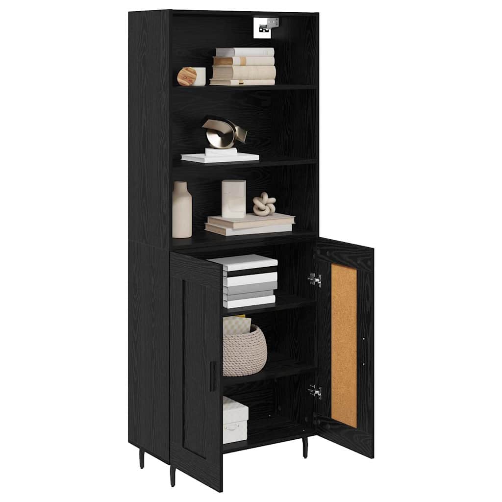Highboard 2 kom. Crni hrast 69,5 x 34 x 180 cm