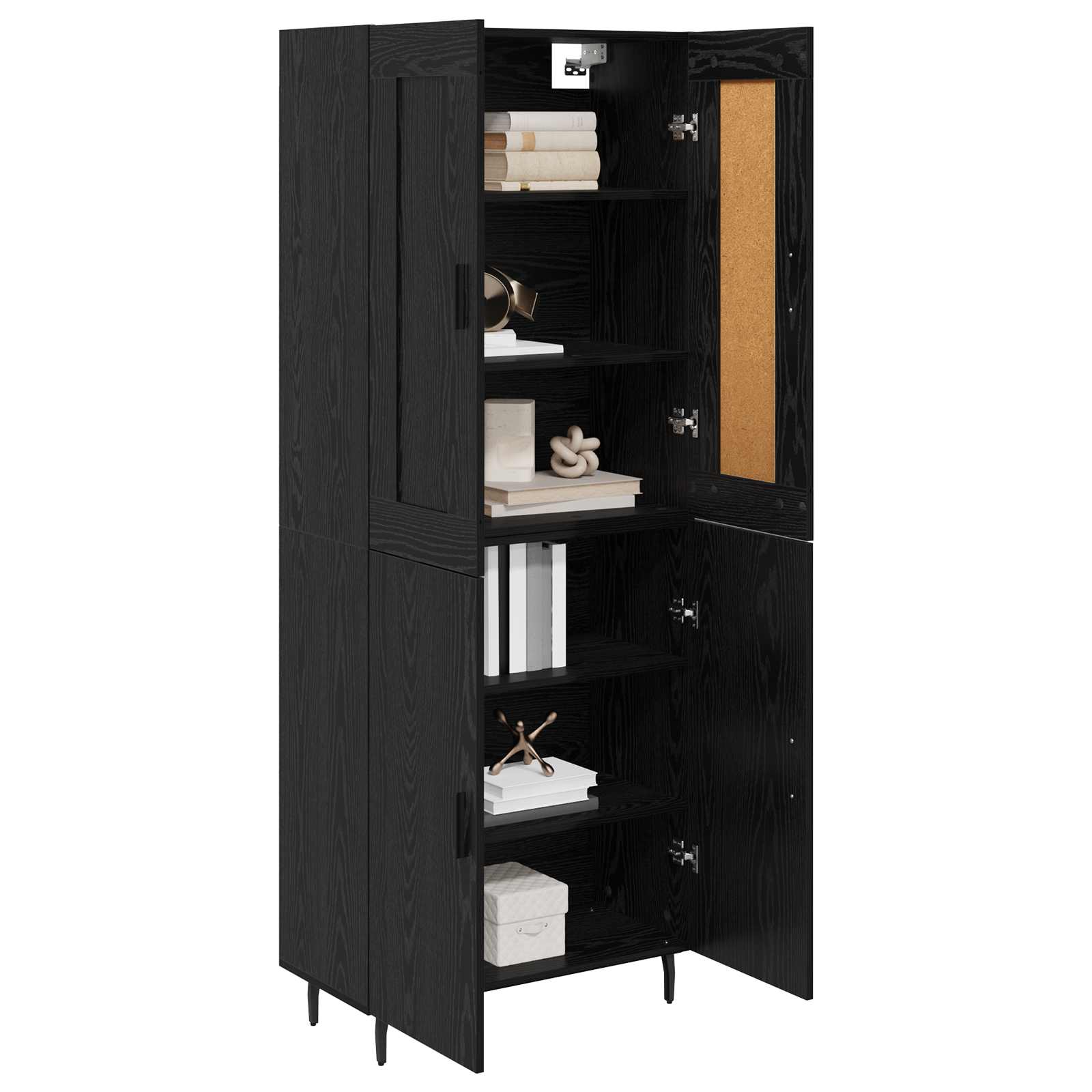 Highboard 2 kom. Crni hrast 69,5 x 34 x 180 cm