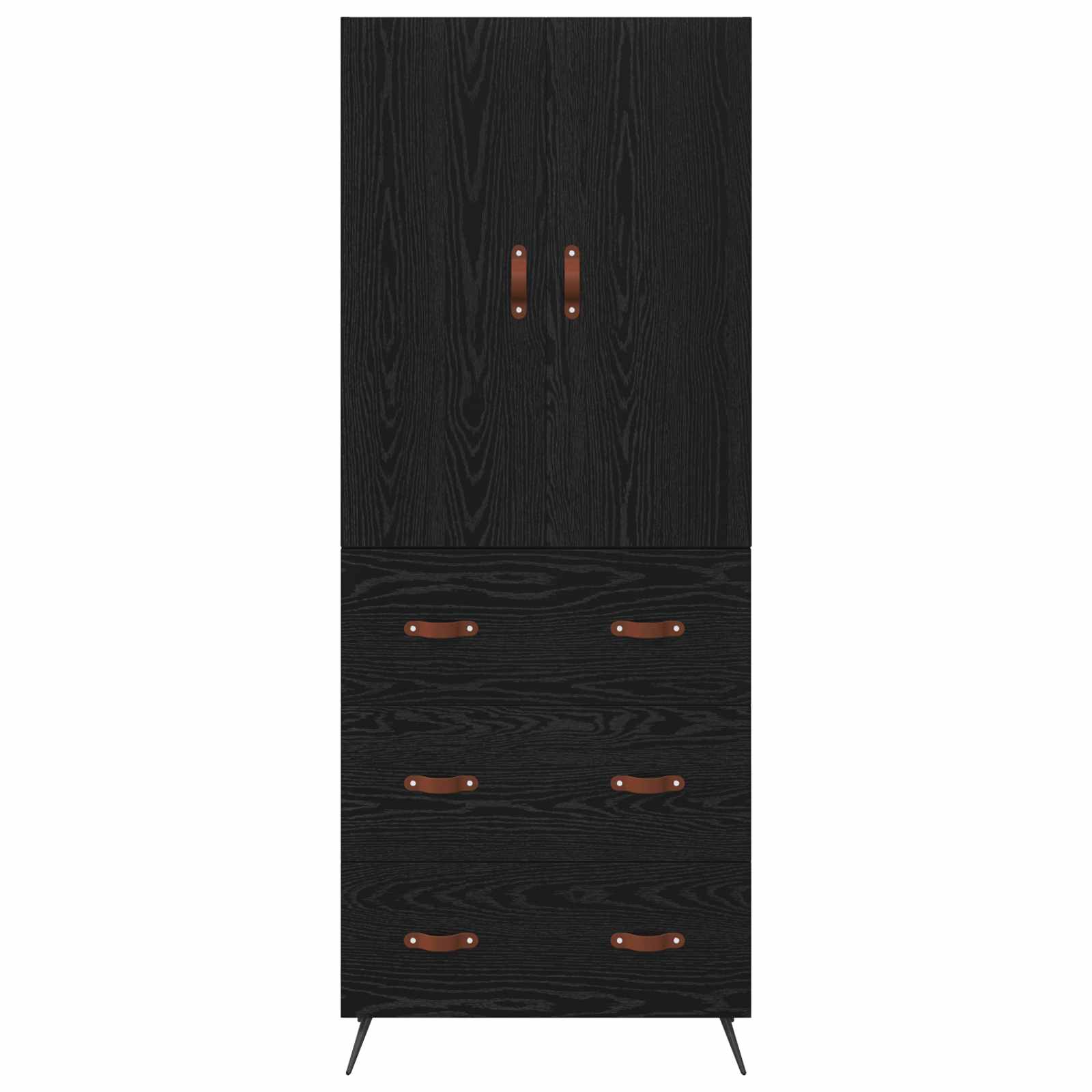 Highboard Crni hrast 69,5 x 34 x 180 cm Konstruirano drvo