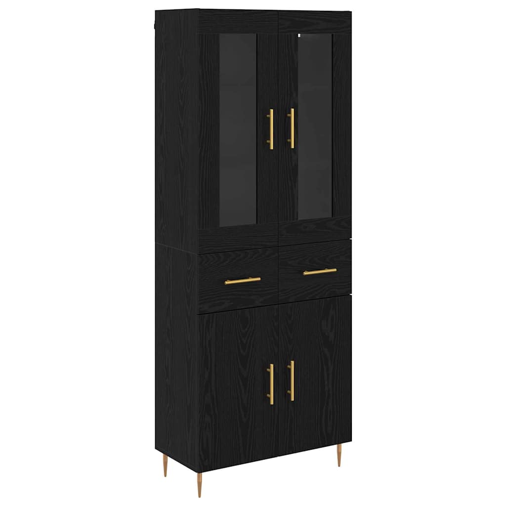 Highboard 2 kom. Crni hrast 69,5 x 34 x 180 cm
