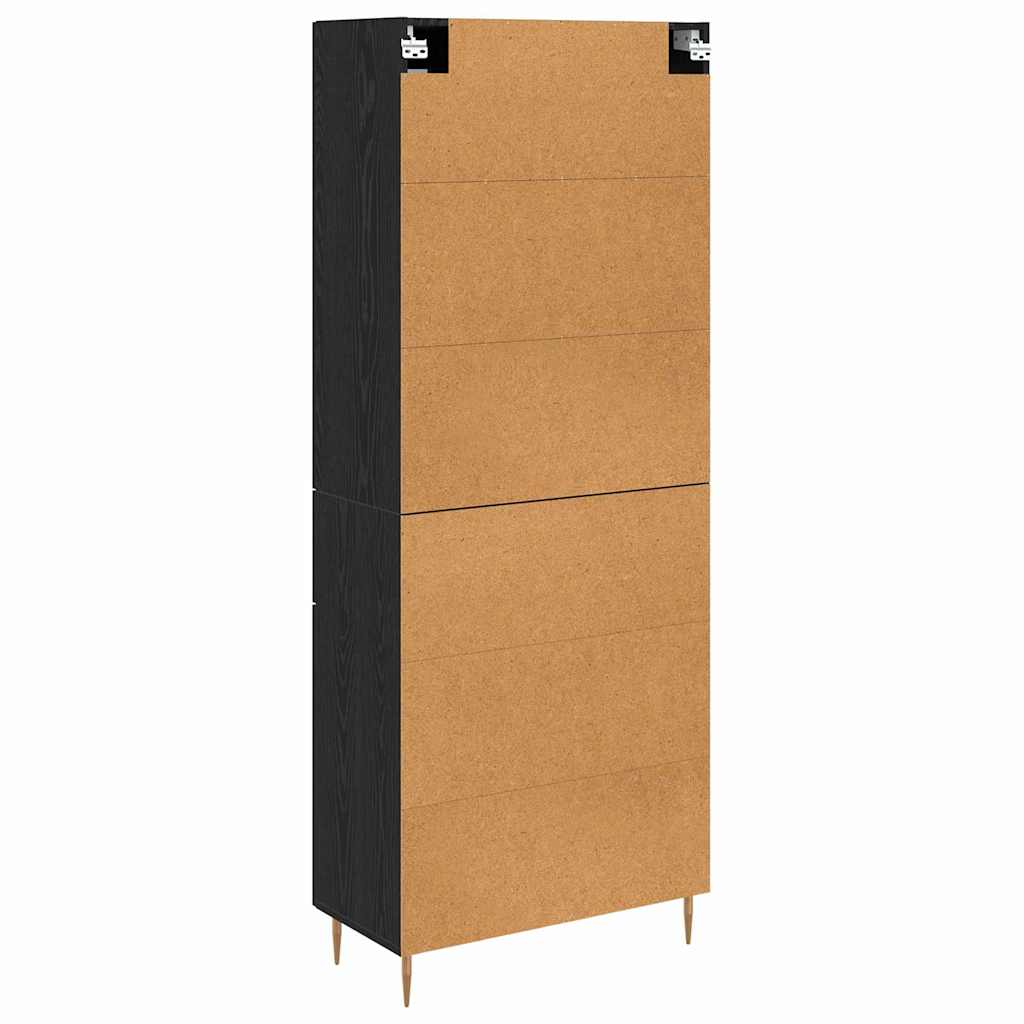 Highboard 2 kom. Crni hrast 69,5 x 34 x 180 cm