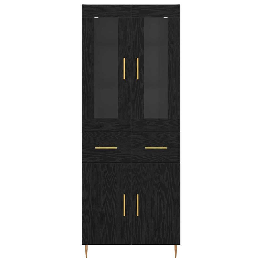 Highboard 2 kom. Crni hrast 69,5 x 34 x 180 cm