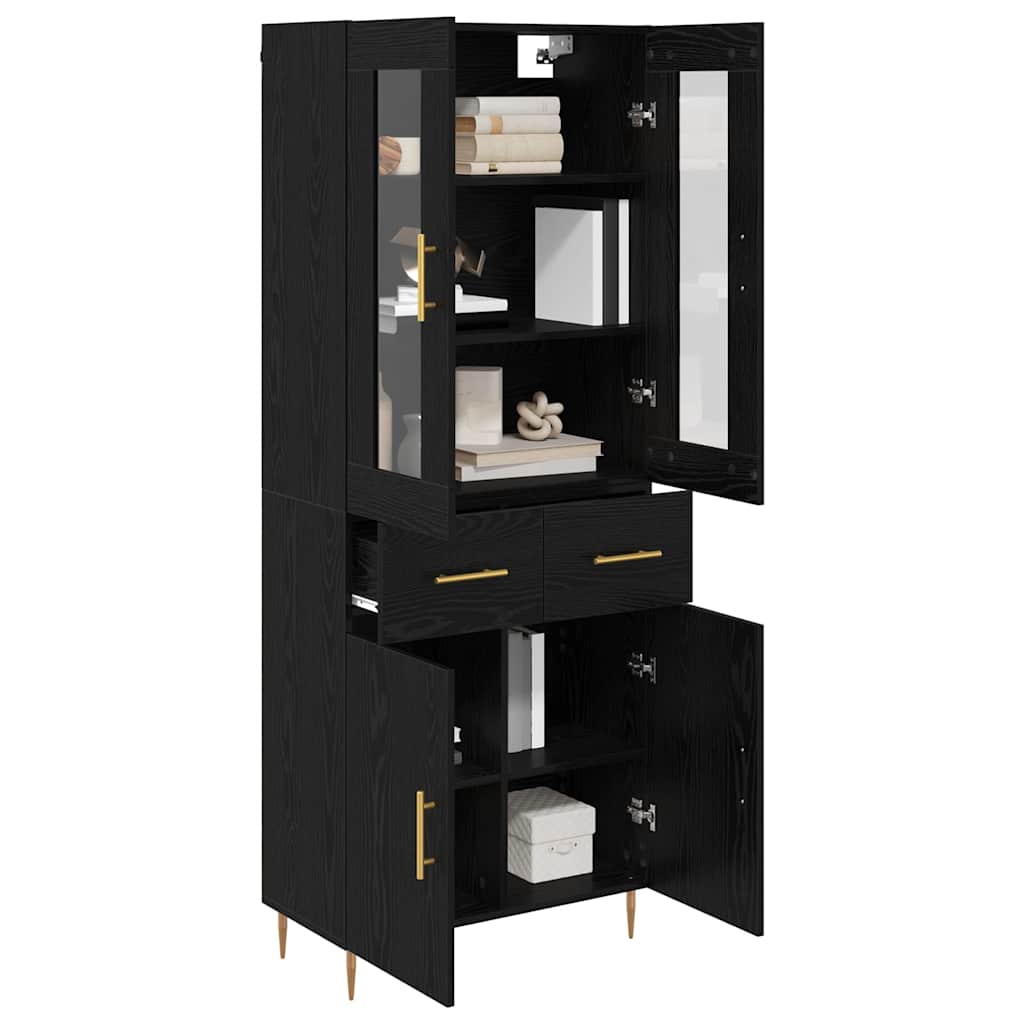 Highboard 2 kom. Crni hrast 69,5 x 34 x 180 cm