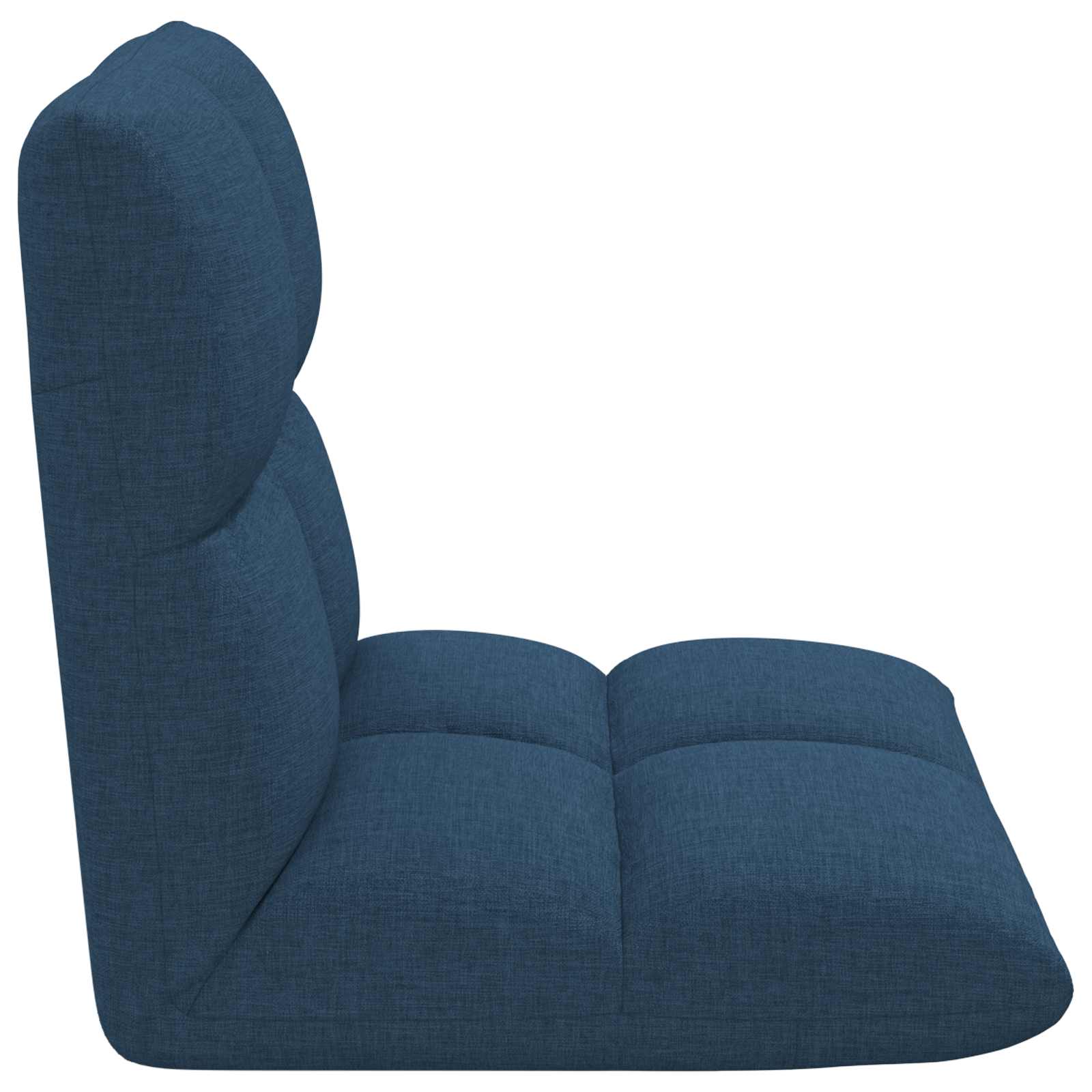 Podesivi podni naslonjač Plava Tkanina