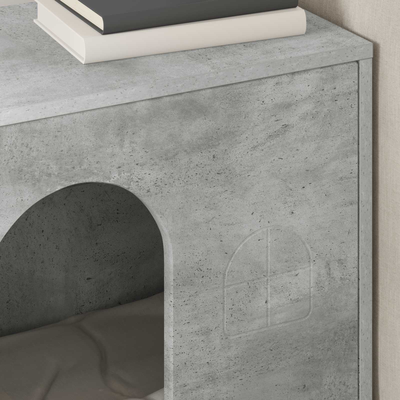 Mačja Kuća Beton 51 x 30 x 52 cm Konstruirano drvo