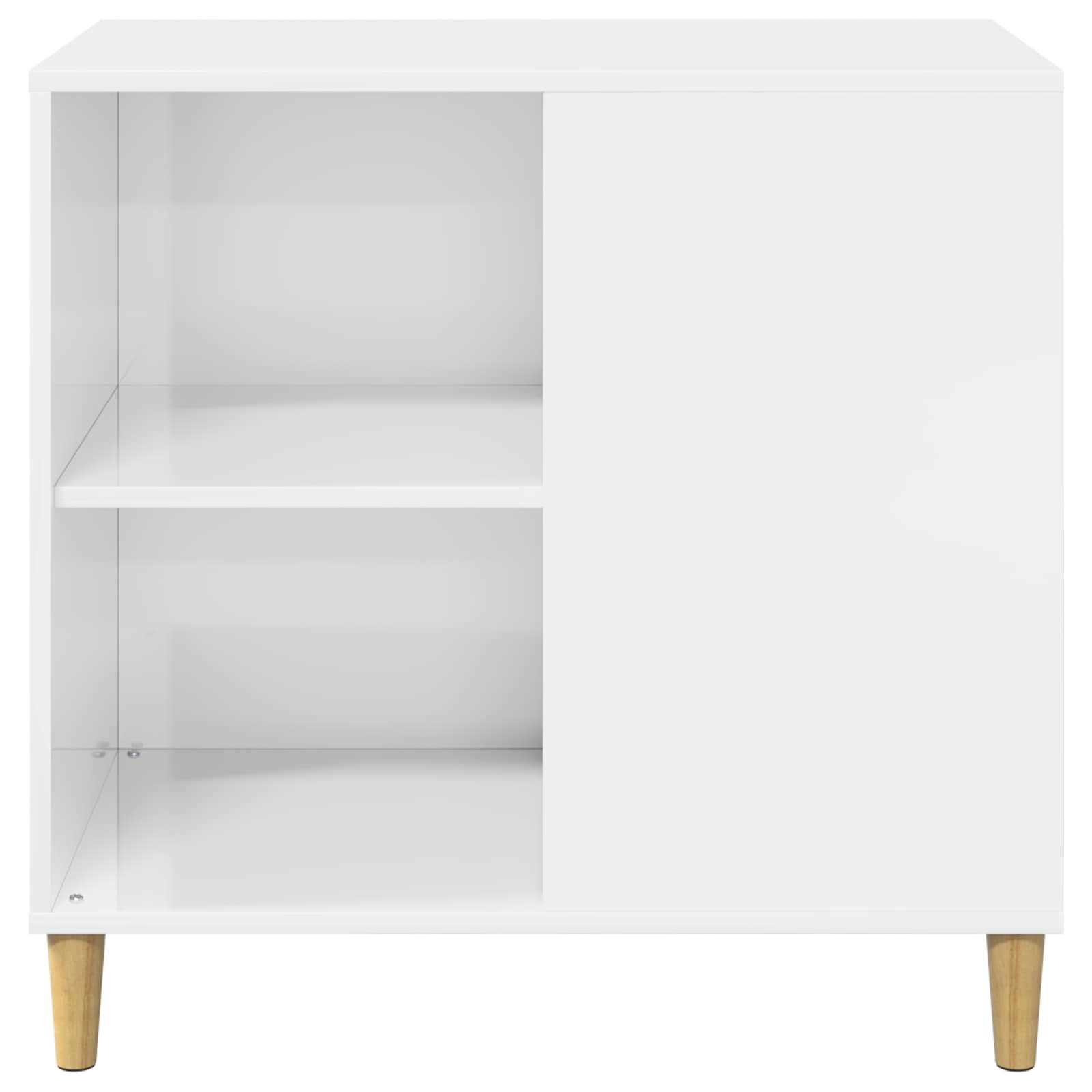 Mačja Kuća Sjajno bijelo 72 x 42.5 x 70 cm Konstruirano drvo