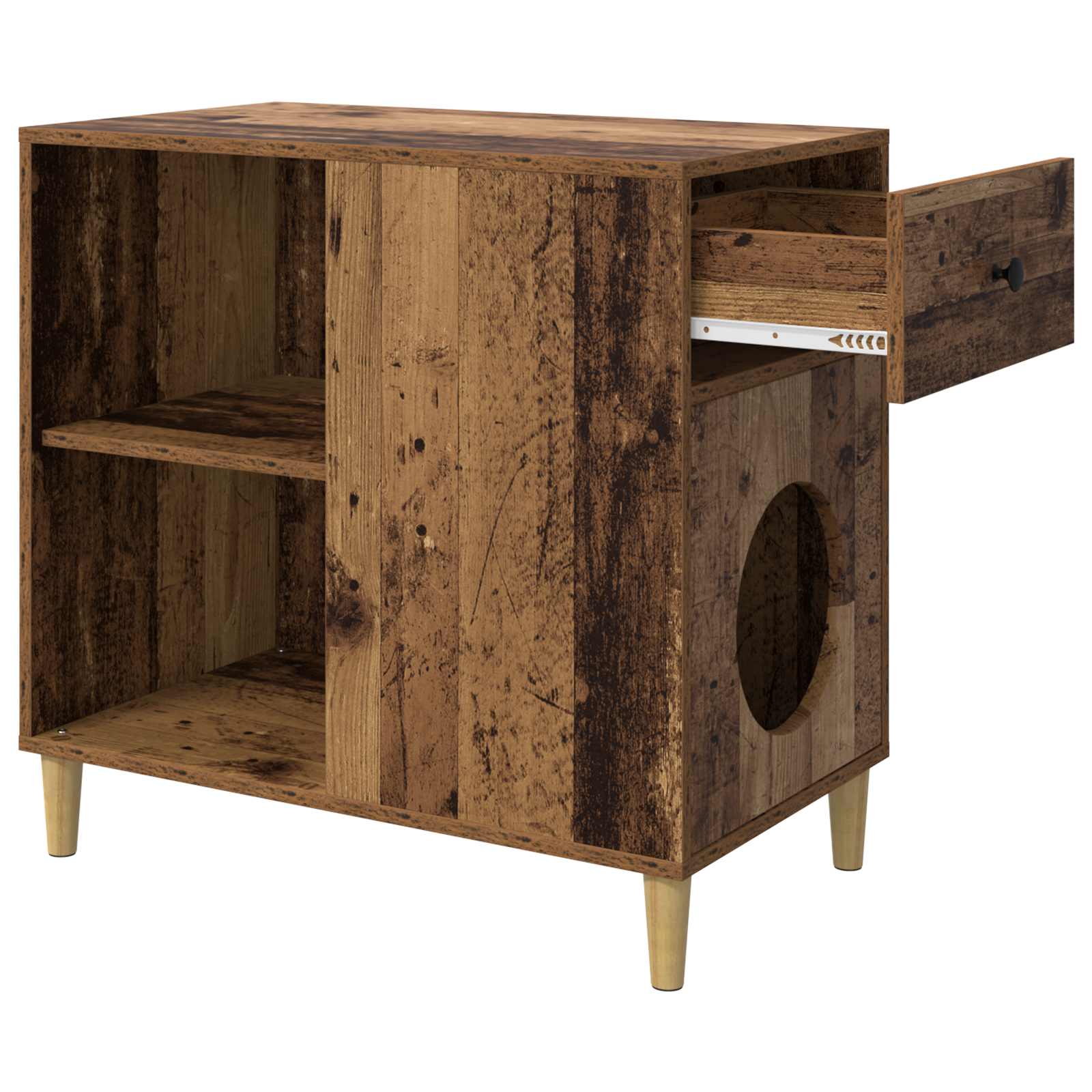 Mačja Kuća Staro drvo 72 x 42.5 x 70 cm Konstruirano drvo