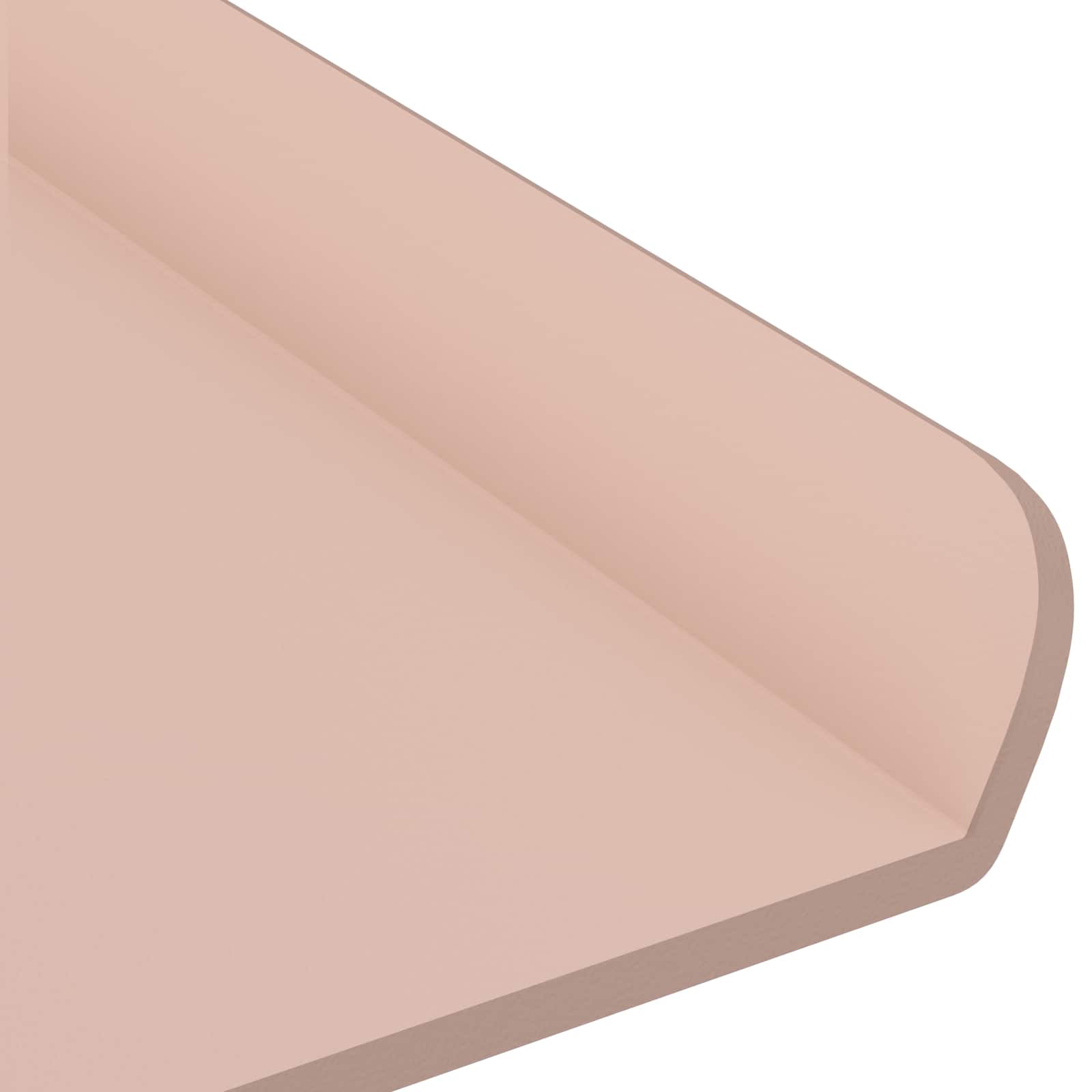 Lebdeća polica Zidne 3 pcs Ružičasta 40 x 9 x 2,5 cm Čelik
