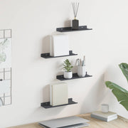 Lebdeća polica Zidne 4 pcs Antracit 30 x 9 x 2,5 cm Čelik