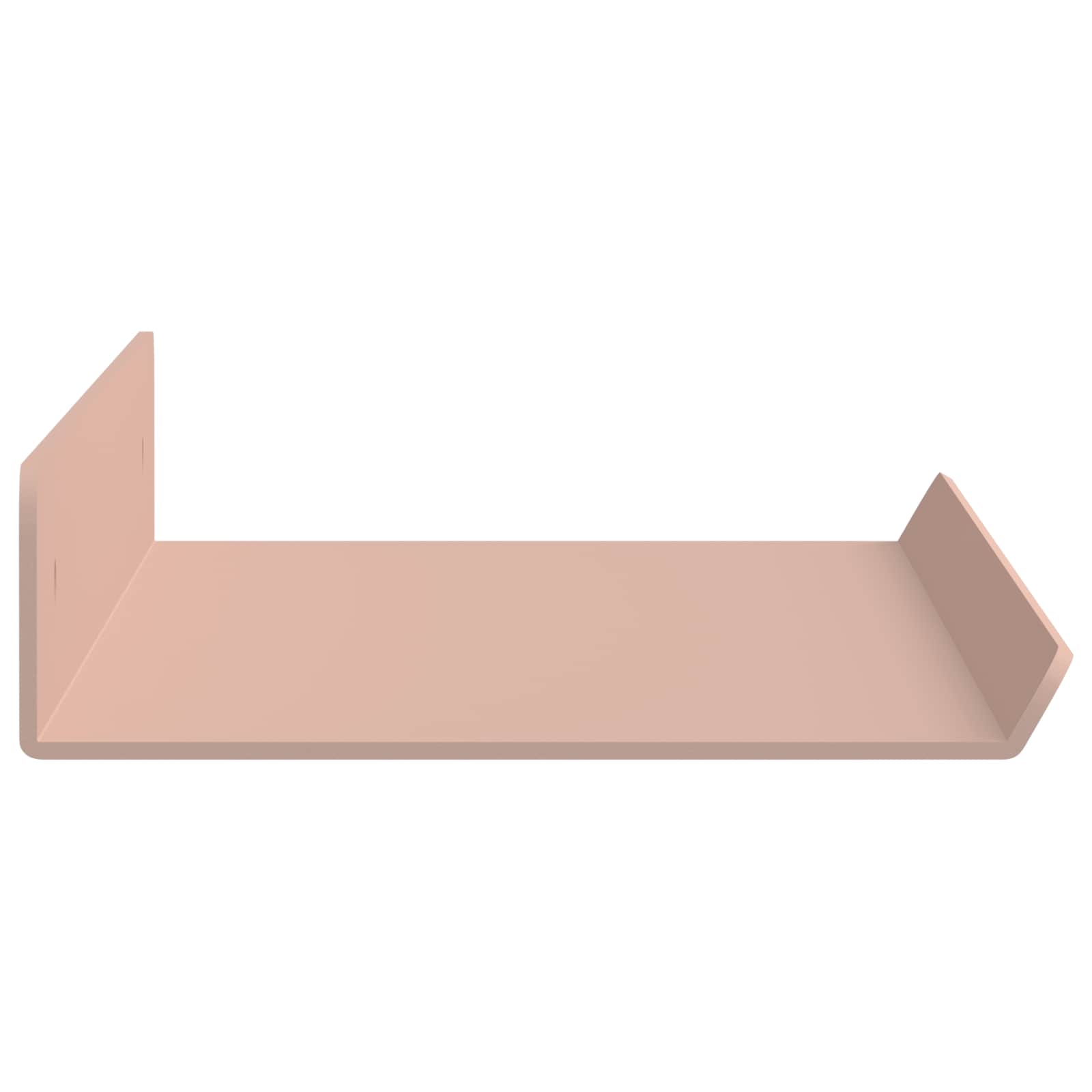 Lebdeća polica Zidne 4 pcs Ružičasta 40 x 8,5 x 2,5 cm Čelik