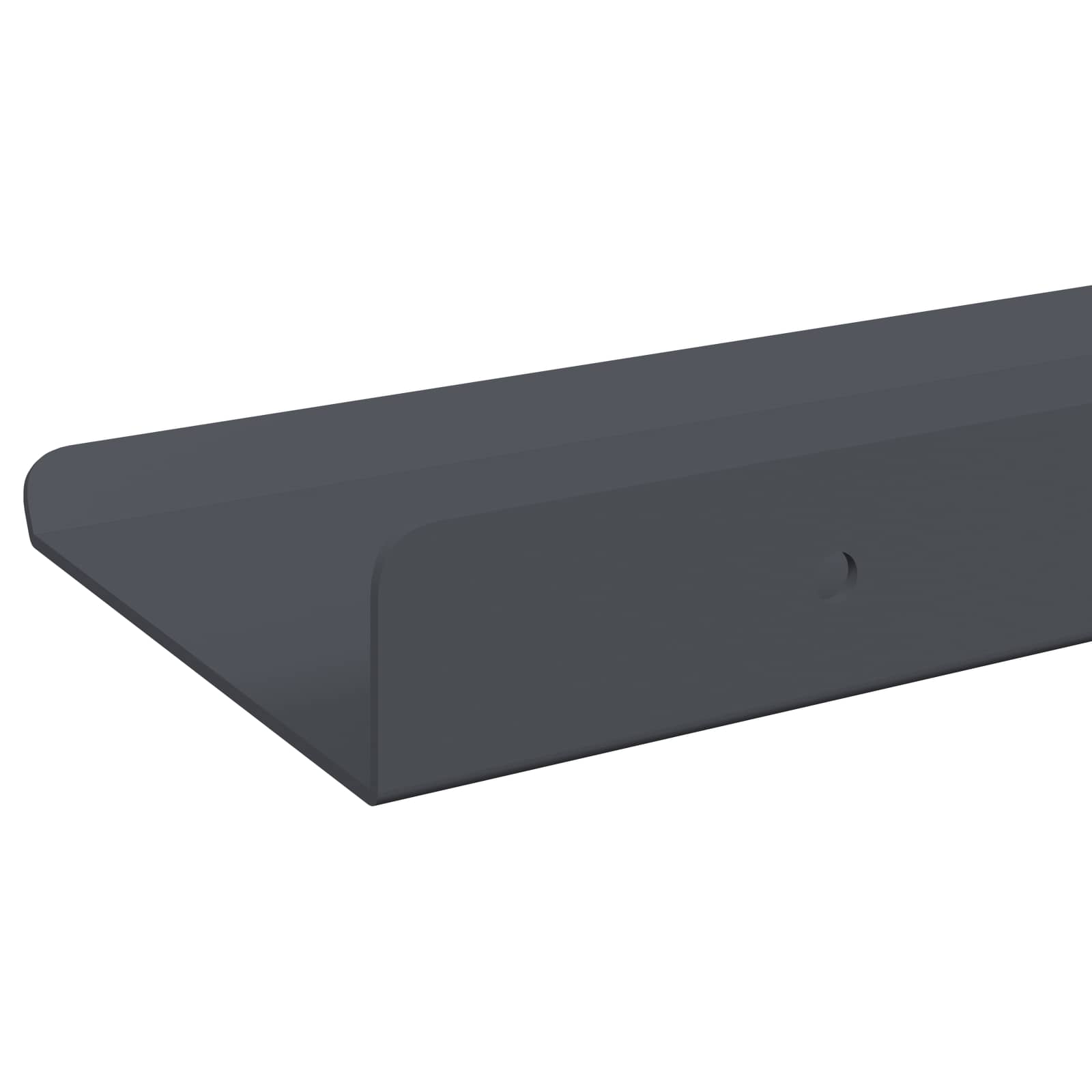 Lebdeća polica Zidne 2 pcs Antracit 40 x 8,5 x 2,5 cm Čelik
