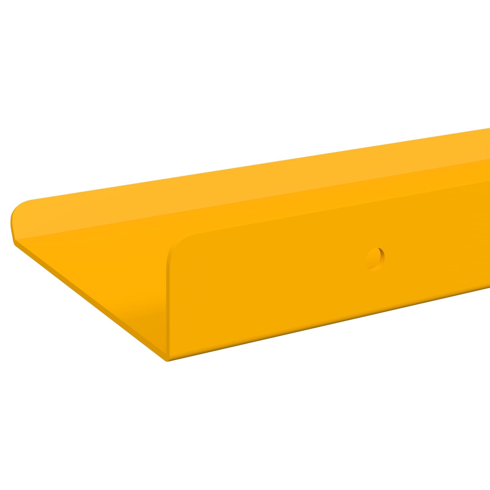 Lebdeća polica Zidne 4 pcs Žuta 40 x 8,5 x 2,5 cm Čelik