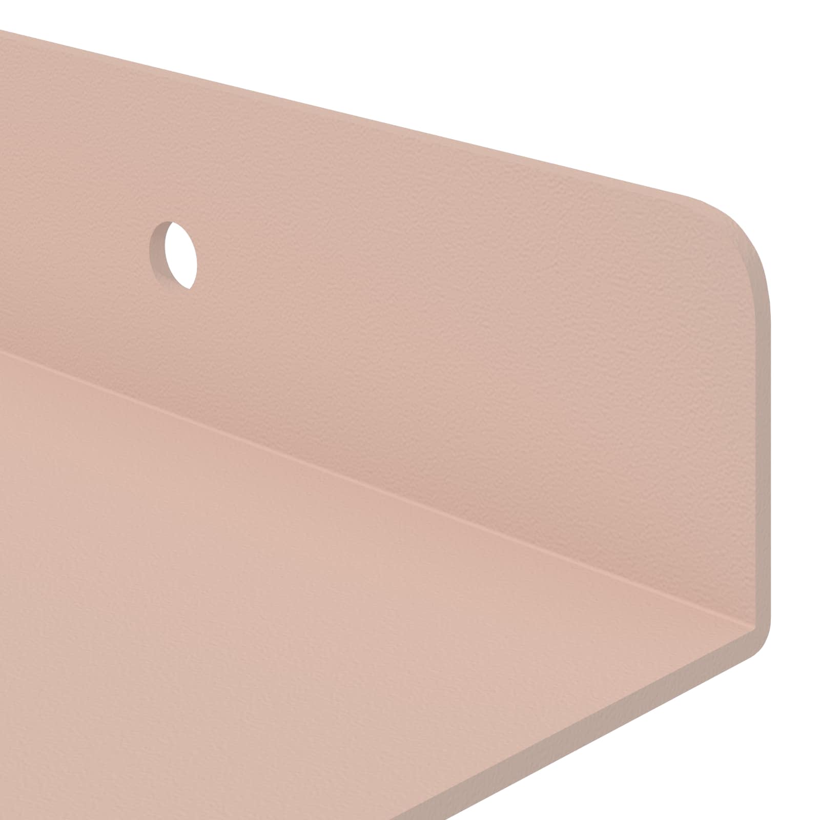 Lebdeća polica Zidne 4 pcs Ružičasta 60 x 8,5 x 2,5 cm Čelik